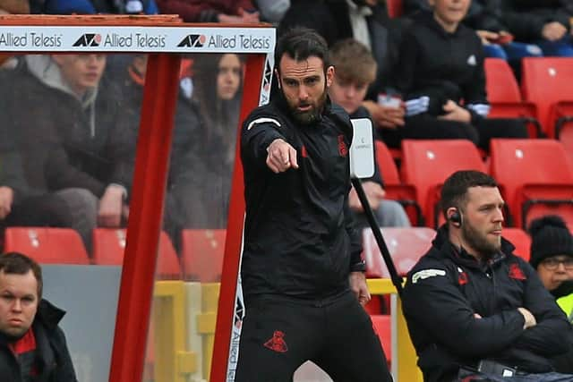 Doncaster Rovers boss Danny Schofield points the way forward for his side.