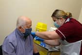 Ralph Coleman, of Doncaster, came to recieve the vaccine with his wife Marlene. Picture: NDFP-15-12-20-CovidVaccine 8-NMSY