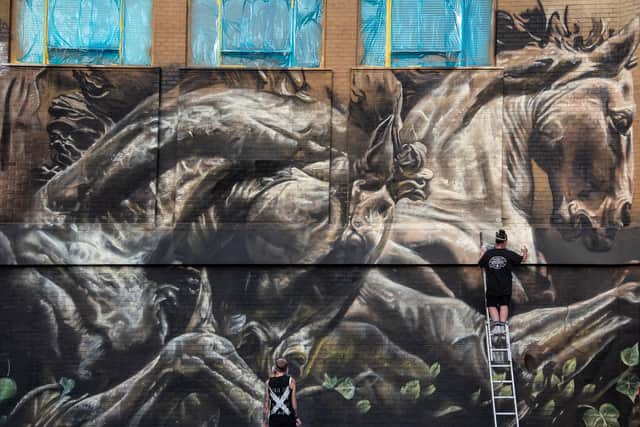 The mural will be the longest in the UK.