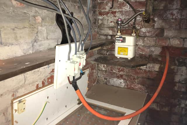 Electricity has been dangerously bypassed.