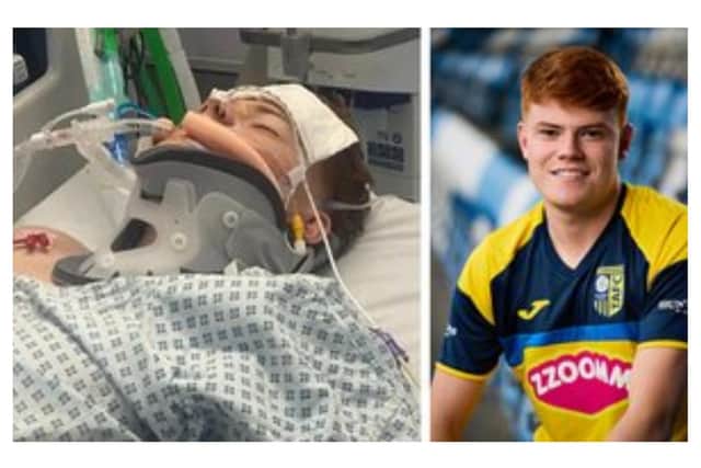 Footballer Sam Kitchen suffered life-changing injuries in a devastating accident.