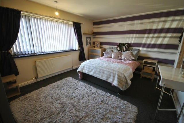 One of the double bedrooms within the property.