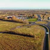 The site of the planned McDonald's.