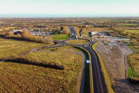 The site of the planned McDonald's.