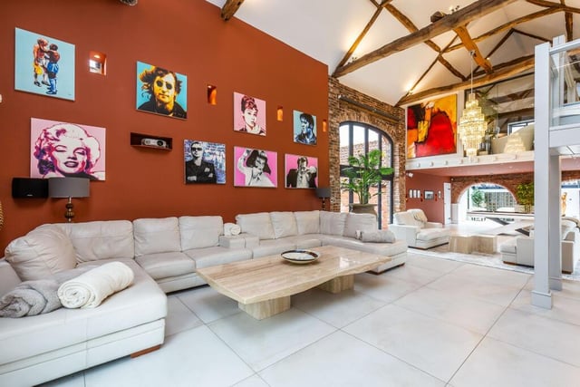 The stylish and roomy interior has the scope to be a gallery for artwork.