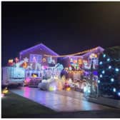 Kepple Close in Rossington is decked with festive lights.