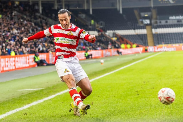 Produced Rovers' first attempt on goal with a drilled free-kick straight at the goalkeeper. Was steady away at full-back as he mostly kept his opposite number quiet.