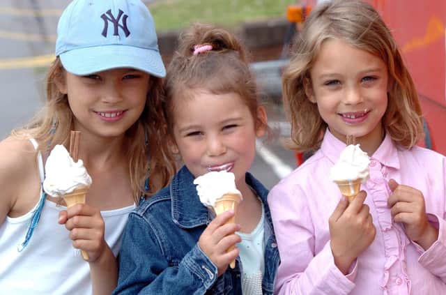 Who can you spot tucking into to ice creams in these retro snaps?