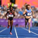 Beth Dobbin of Team Scotland competes during the Women's 200m heats at Birmingham 2022 (photo by David Ramos/Getty Images).