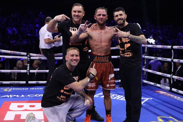 James Flint and team including Stefy Bull