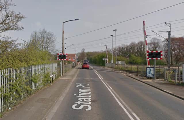 Due to issues at the Rail Crossing the road is closed at the crossing point.