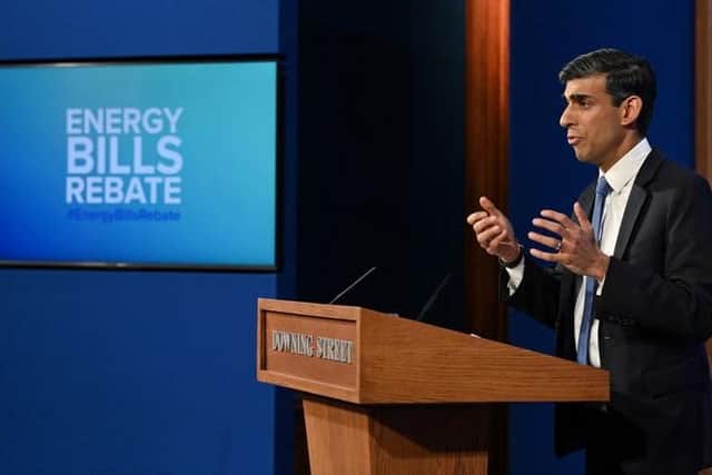 Chancellor Rishi Sunak announced a £200 rebate on energy bills, which will have to be paid back