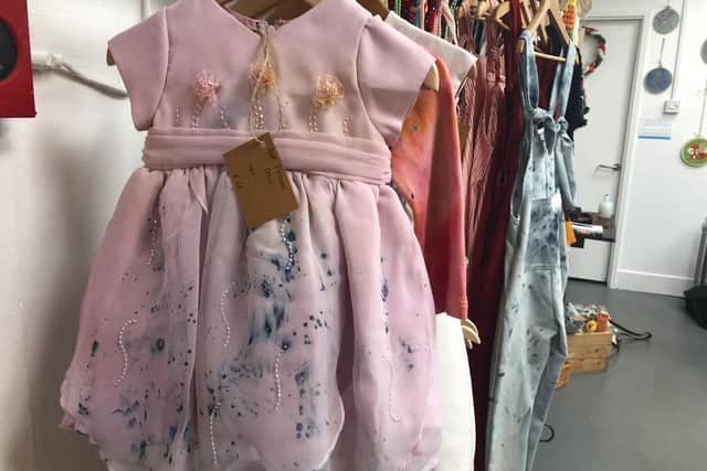 Childrens dress made by Rebecca.