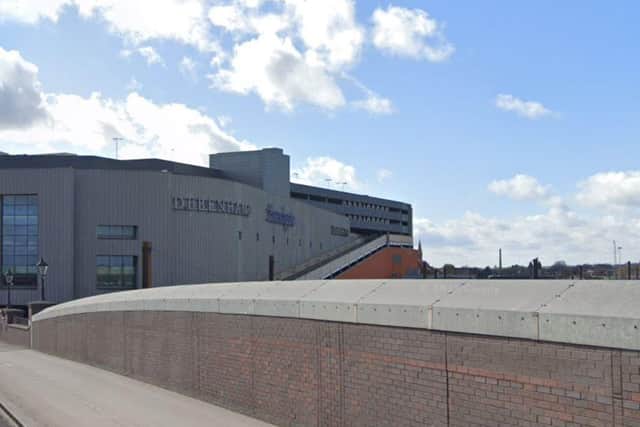 A man has fallen to his death from the roof of Doncaster's Frenchgate shopping centre while a person has died on the railway line in two separate tragedies in Doncaster today.
