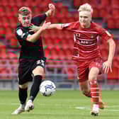 Matt Smith in action against Morecambe. Picture: Andrew Roe/AHPIX LTD