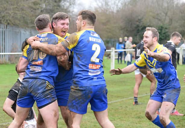 Bentley ARLFC, pictured in Challenge Cup action earlier this year.