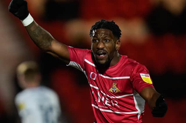 Omar Bogle made his return to action for Rovers against Oxford United on Tuesday