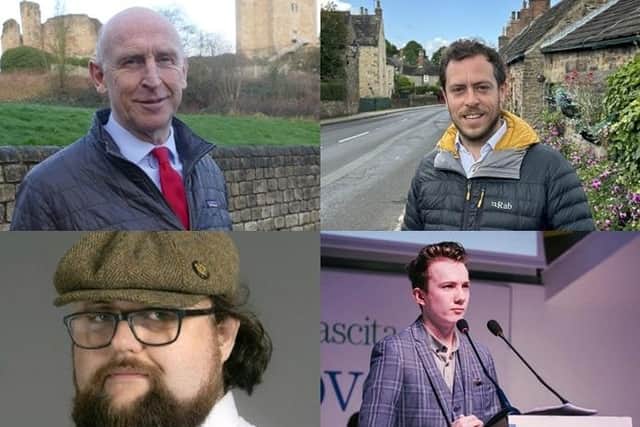 John Healey Labour; Oliver Harvey, Conservative; Adam Wood, Reform UK; and Tom Hill, Green Party.
