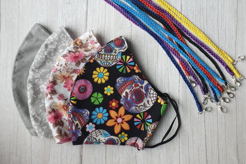 Floral masks by KnotsWithLoveByC.