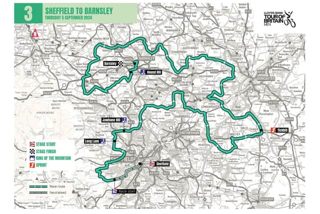 The route will visit several Doncaster villages including a sprint section in Tickhill.