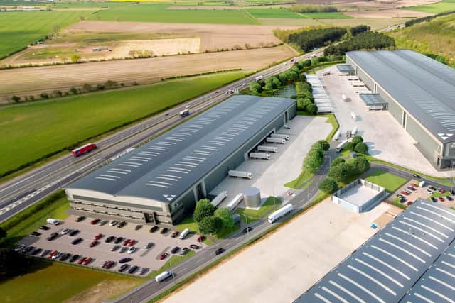 A CGI of the state of the art, 132,750 sq ft logistics building