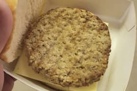 The Doncaster Rovers cheeseburger has gone viral. (Photo: Facebook).