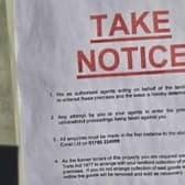 The sign at the Worksop shop.