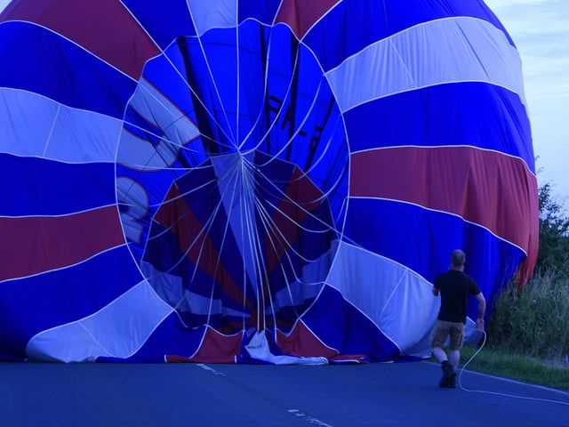 One balloon came down in Stainforth Road near Barnby Dun. (Photo: Luc Burke-Lejeune).