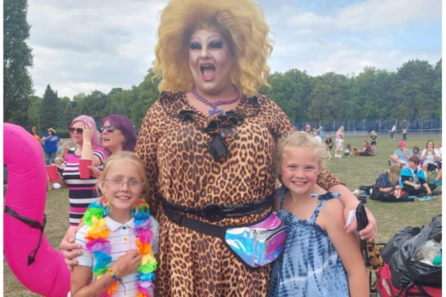 Drag queens kept the crowds entertained at Doncaster Pride.