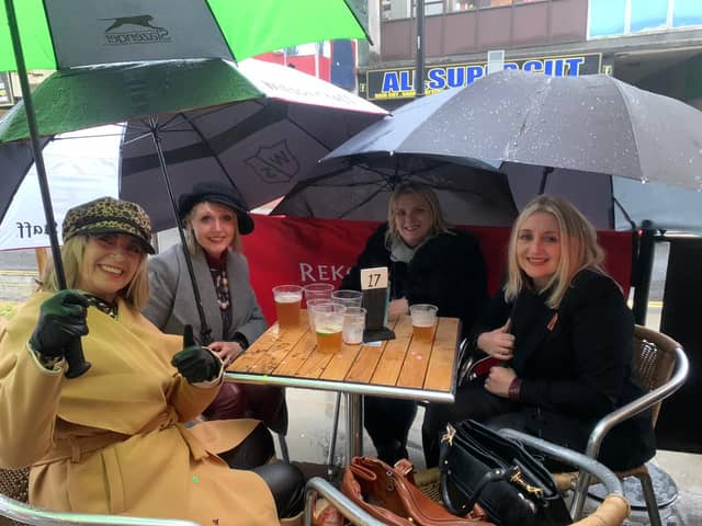 Braving the elements in Doncaster