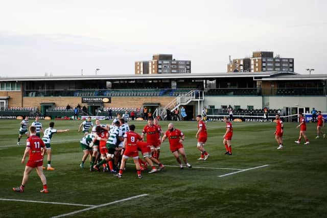 Ealing and Doncaster lock horns at Vallis Way in 2021. Photo: Alex Davidson/Getty Images