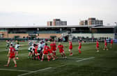 Ealing and Doncaster lock horns at Vallis Way in 2021. Photo: Alex Davidson/Getty Images