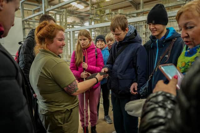 Youngsters were given a special behind the scenes tour.