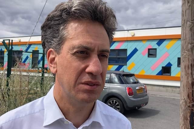 Ed Miliband speaking to Local Democracy Reporter George Torr on the Tory leadership contest.