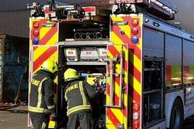 Firefighters called to three arson attacks one involving three vehicles in Doncaster.