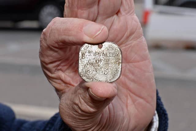 Metal detectors can unearth all sorts of treasures like this ID tag found in Doncaster