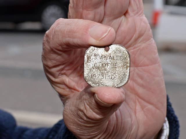 Metal detectors can unearth all sorts of treasures like this ID tag found in Doncaster