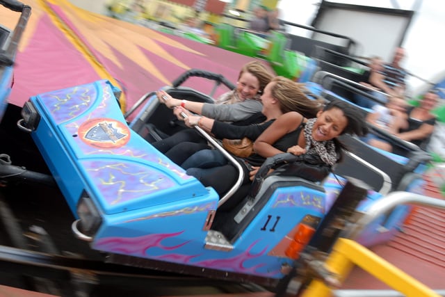All the thrills of the fairground ride but can you recognise the people in the picture?