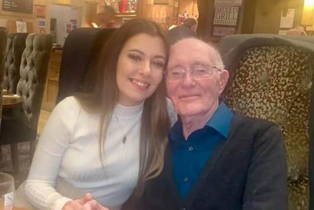 William Gelder, aged 92, has survived coronavirus. He is pictured with daughter Jemma