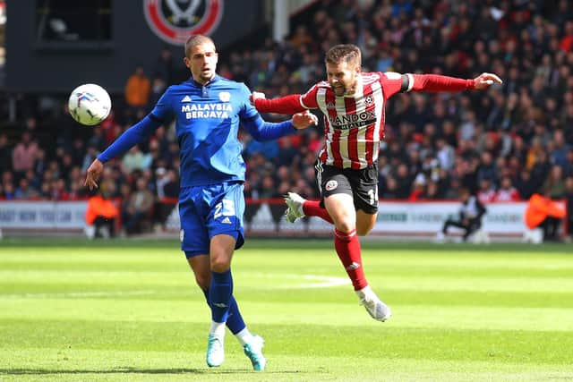 Max Watters (left) in action for Cardiff City. He joined the Bluebirds for £1 million seven months after being released by Doncaster Rovers.