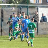 Action from Armthorpe Welfare's win over Glasshoughton Welfare. Picture: Steve Pennock