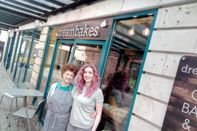 Mum and daughter Carol and Hannah Shekle, outside Dreambakes, at Priory Walk, Doncaster
