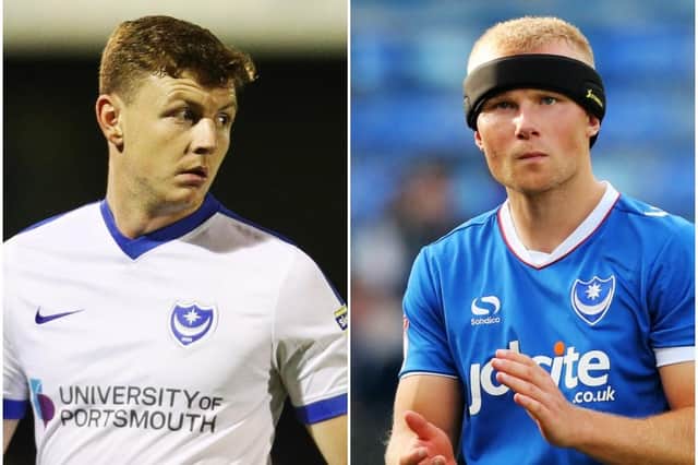 Former Pompey duo Dion Donohue, left, and Curtis Main have both been on the move this summer. Pictures: Joe Pepler