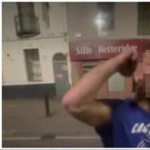 The 'creepy' man left a driver stranded in Doncaster city centre 'terrified.'