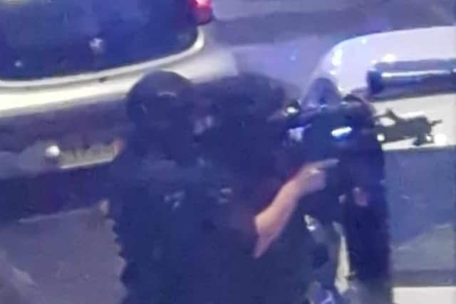 Man arrested after shots fired at police and threats to kill in ...
