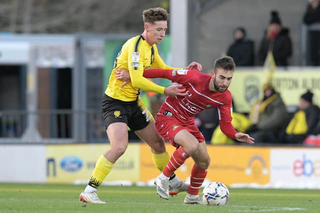 Ben Close was back in action for Rovers at Burton
