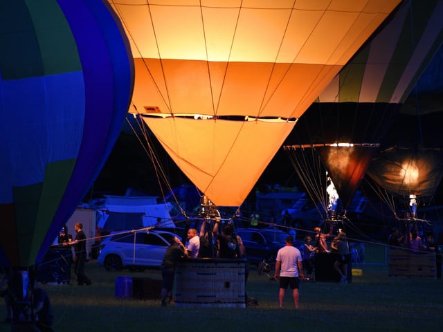 The night glow attracted thousands to Town Fields. (Photo: Luc Burke-Lejeune).