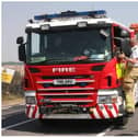 Fire crews attended the blaze over the border in Harworth.