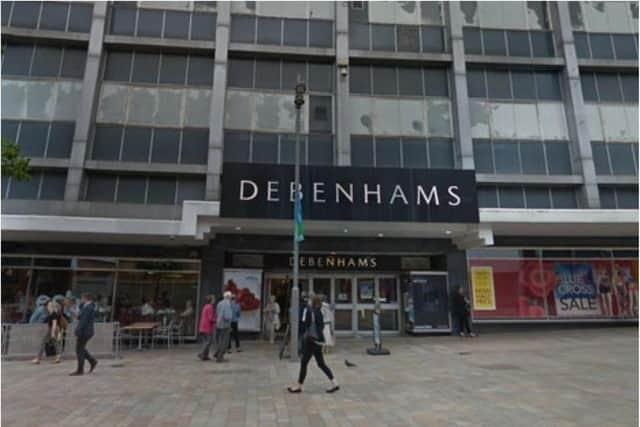 Debenhams in The Moor.