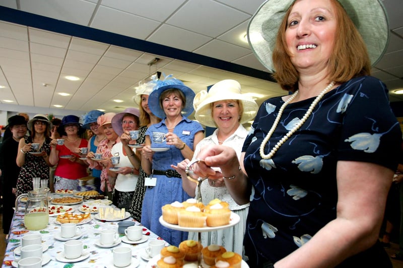 A majestic occasion in 2006 as the library hosted a tea party to mark the Queen's birthday. Can you spot someone you know?